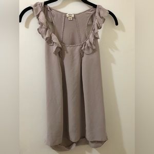 Wilfred silk ruffle top xxs